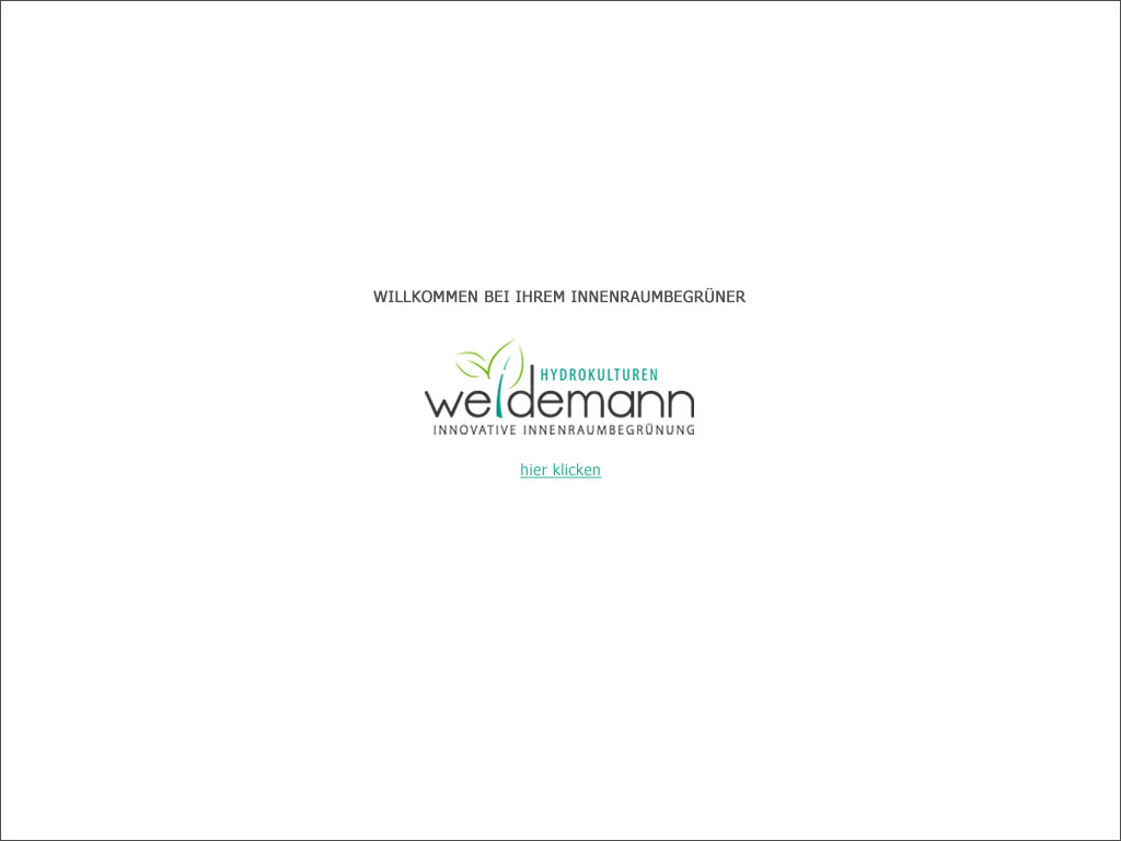 Willkommen bei Hydrokulturen weidemann